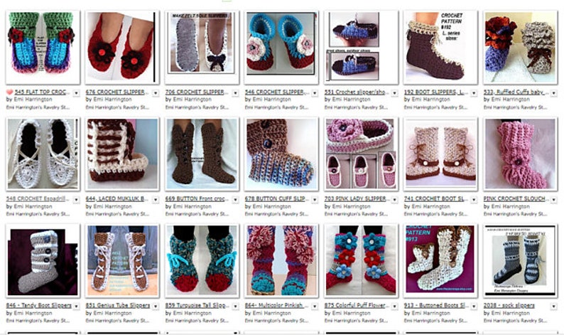 crochet slippers, CROCHET PATTERNS, worked flat, unisex slippers, men, women, kids, toddler, baby booties, boys, child, adult, 2482 image 8