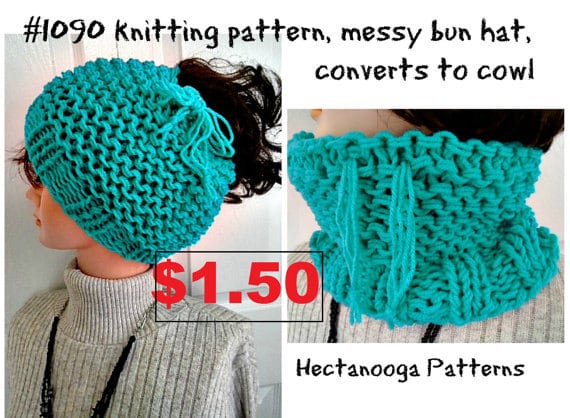 Easy Knitting Pattern Hat Messy Bun Hat Pony Tail Beanie Women Children Adult Teens Clothing Accessories 1090 Free Pattern Easy Knitting Pattern Hat Messy Bun Hat Pony Tail Beanie Women Children Adult Teens Clothing Accessories 1090 Free Pattern