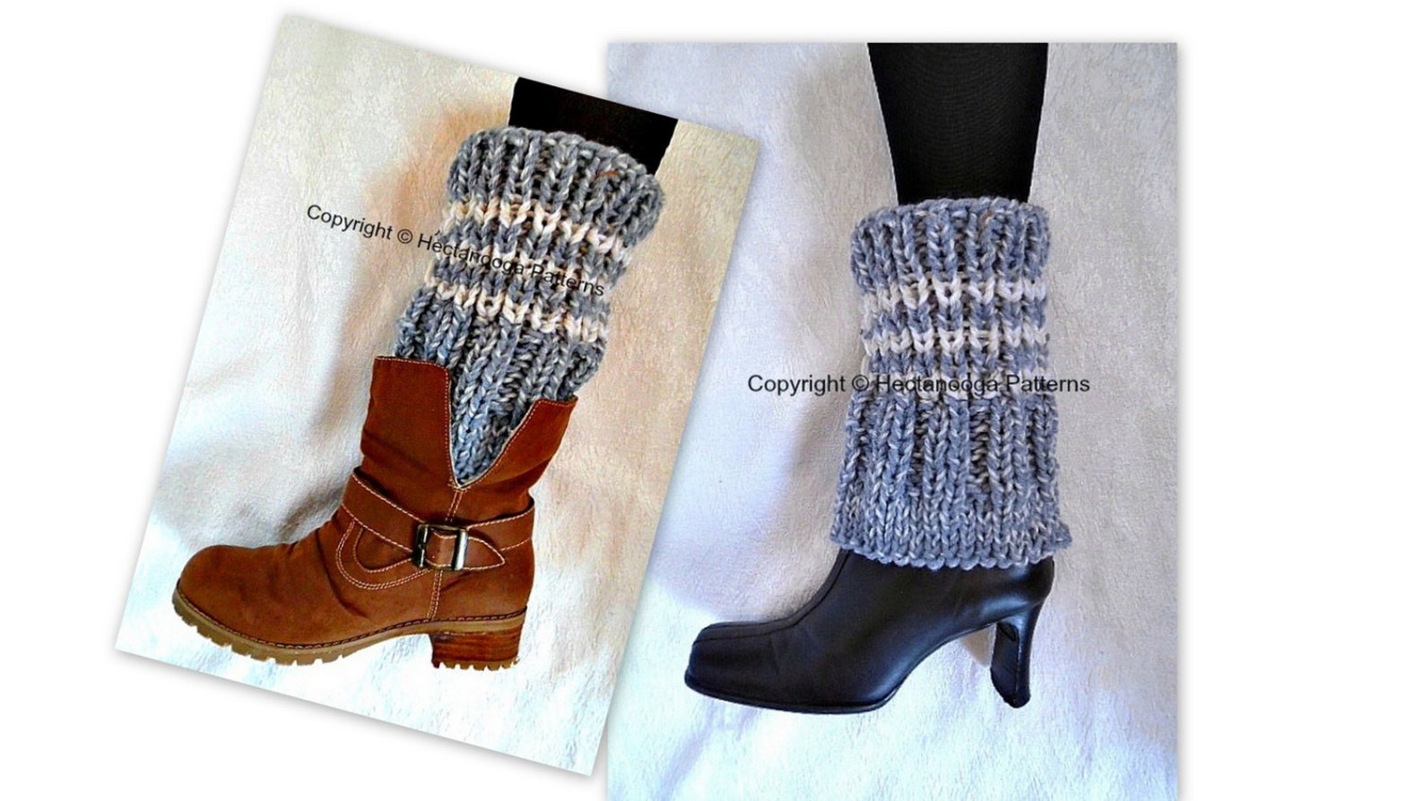 Leg Warmers Easy KNITTING PATTERN Boot Cuffs Make ANY Size Etsy