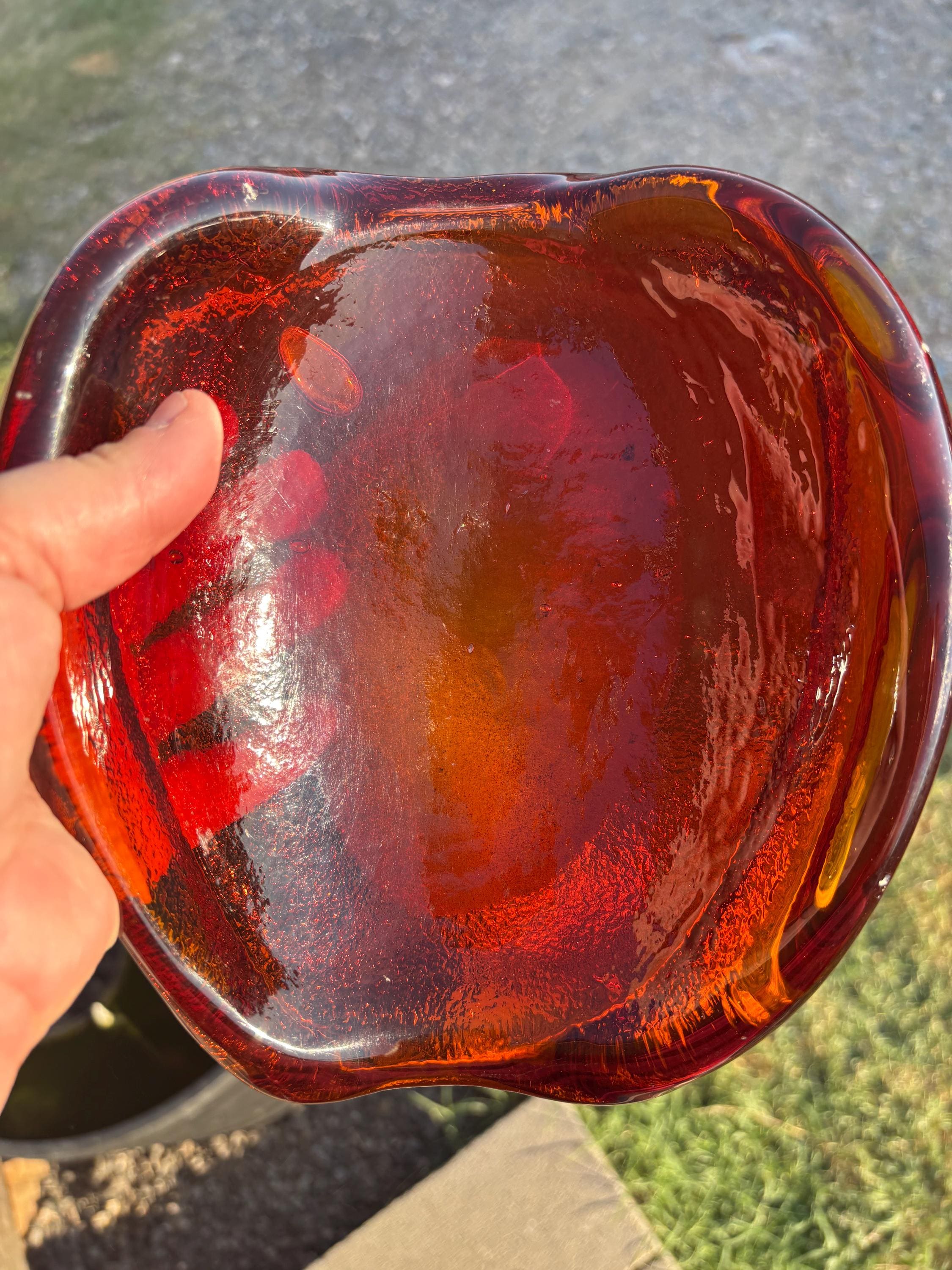 希少なヴィンテージ BLENKO ブレンコガラス 置物 手拭きガラスアメリカ雑貨 Blenko glass vase - Etsy 日本