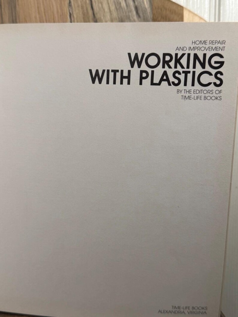 Journal Book Timelife Books Working With Plastics Etsy