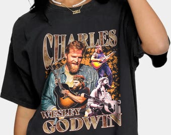Vintage Charles Wesley jaren 90 shirt, Limited Charles Wesley Godwin shirt, Charles Wesley uniseks Y2k kleding, retro Charles Wesley shirt voor fan
