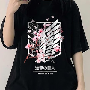 T-shirt tendance L'Attaque des Titans, chemises unisexes L'Attaque des Titans, sweat-shirt Eren Yeager Aot, chemise unisexe Eren Yeager, T-shirt Anime Eren Yeager AOT