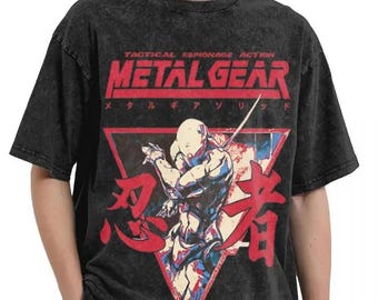 Metal Gear Solid T-shirts, Metal Gear Solid Unisex Tee, Retro Vintage Apparel, Short-Sleeve Tee,Clothing Fashion Unisex,Funny Metal Gear Tee