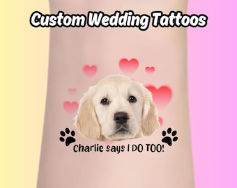 Personalized Wedding Tattoos, Custom Couple Temporary Tattoos, Wedding Party Favor, Tattoo Gift, Wedding Party Decorations,Wedding fun ideas