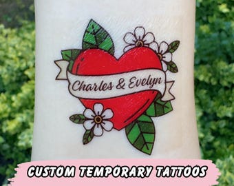 wedding party tattoo, wedding favor tattoo, temporary tattoo, couple tattoo custom, custom Wedding tattoo, custom wedding gift, Groom tattoo