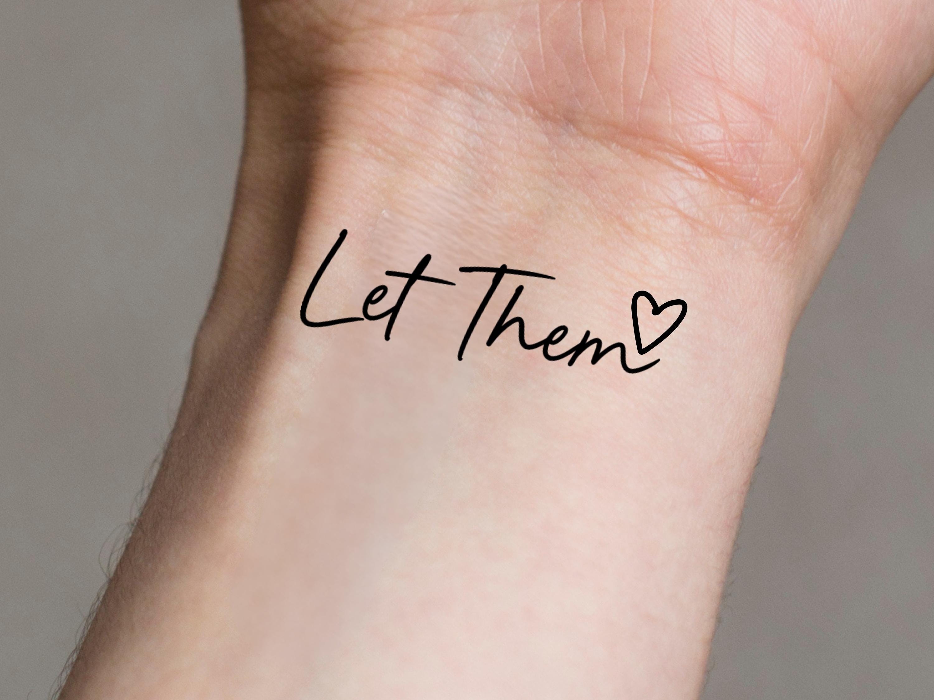 Words in Heart Shape Tattoo Meaning