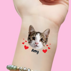 Pet Face Tattoo, Pet Tattoo, Pet Temporary Tattoo, Fur Baby, Custom Temporary Tattoo Dog, Custom Temporary Tattoo Cat, Custom Pet Tattoo
