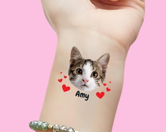 Pet Face Tattoo, Pet Tattoo, Pet Temporary Tattoo, Fur Baby, Custom Temporary Tattoo Dog, Custom Temporary Tattoo Cat, Custom Pet Tattoo