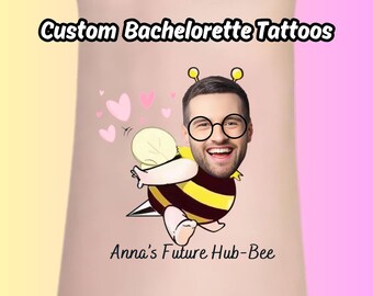Bachelorette Party Tattoos,Custom Temporary Tattoos,Hens Party,Groom Face Tattoo,Personalized Party Favor,Hens Games,Bach Party,Groom Tattoo