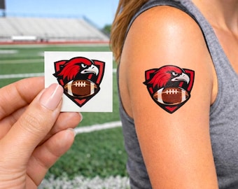 Tatuaje temporal de logotipo personalizado: escuela, empresa y espíritu de equipo
