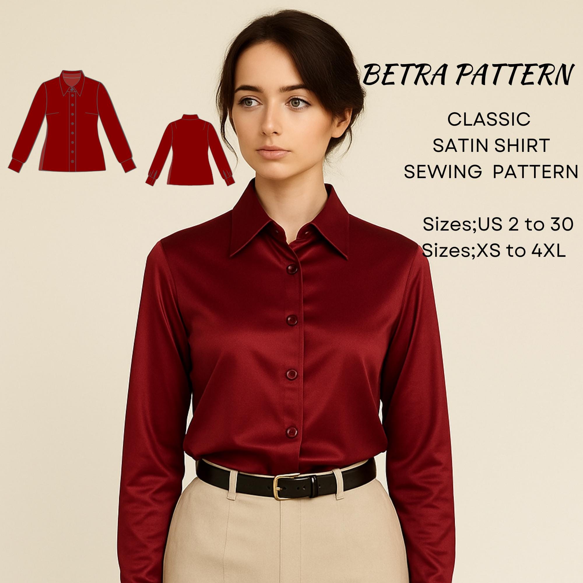 【imperf.】Vintage Satin Shirt Vintage Satin Shirt - Etsy