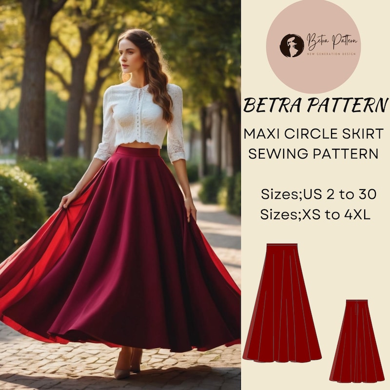 Circle Skirt Sewing Pattern - Etsy
