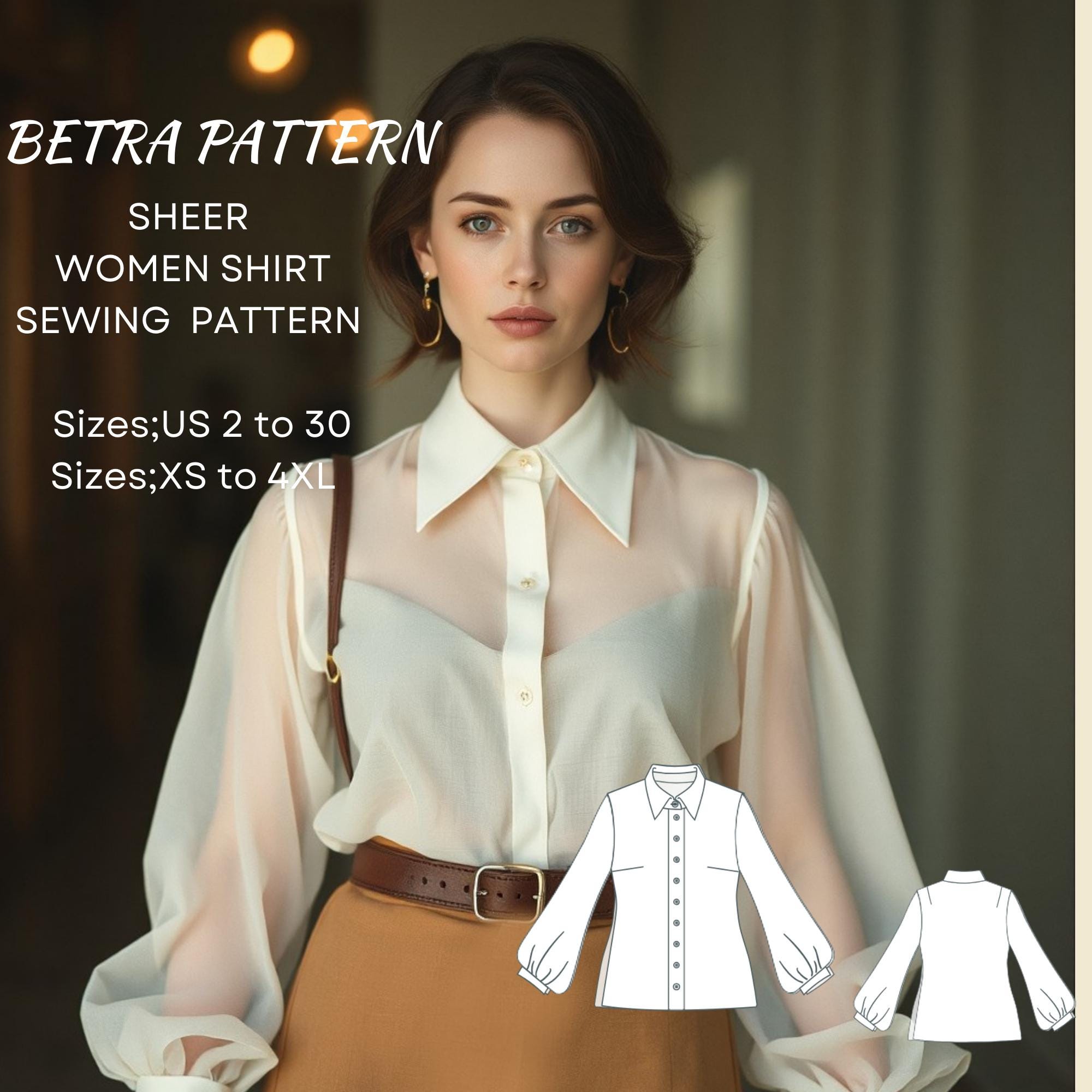 Sheer Button up Blouse - Etsy
