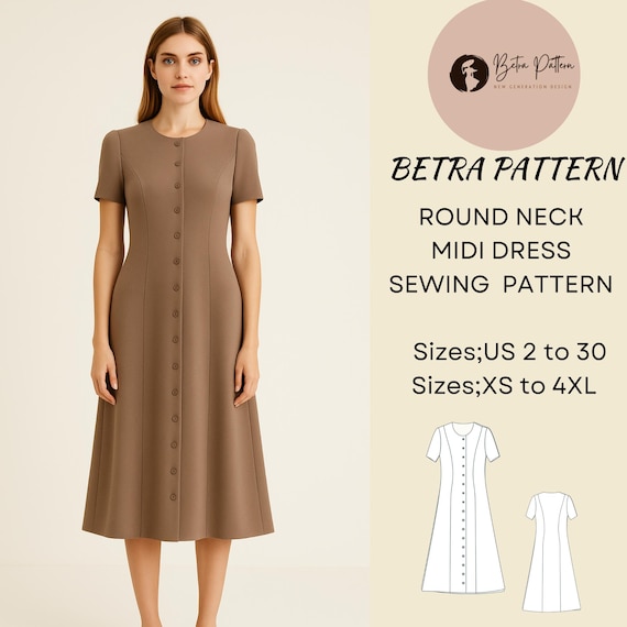 white christmas dresses Sew Chic Averly Dress Sewing Pattern by Sew Chic Pattern Company main image 0