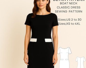 Boat Neck Short Sleeves Dropped Waist Gray Linen Midi Dress, Boat Neck  Short Sleeves Low Waist Grey Linen Midi Dress MELODY in Silver - Etsy