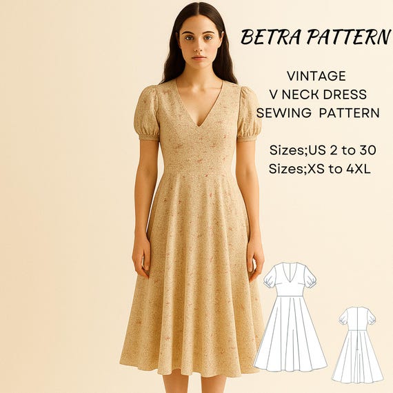white christmas dresses 1940s Vintage Advance Sewing Pattern 3953 Uncut WWII Misses Dress Size –  Vintage4me2 main image 0