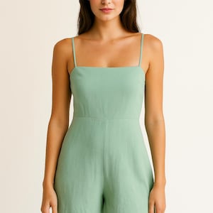 Summer Jumpsuit Sewing Pattern,Short Jumpsuit,Sleeveless Jumpsuit,Women Wide Leg Jumpsuit,Casual Jumpsuit,A0,A4-US Letter,US;2 to 30,XS-4XL