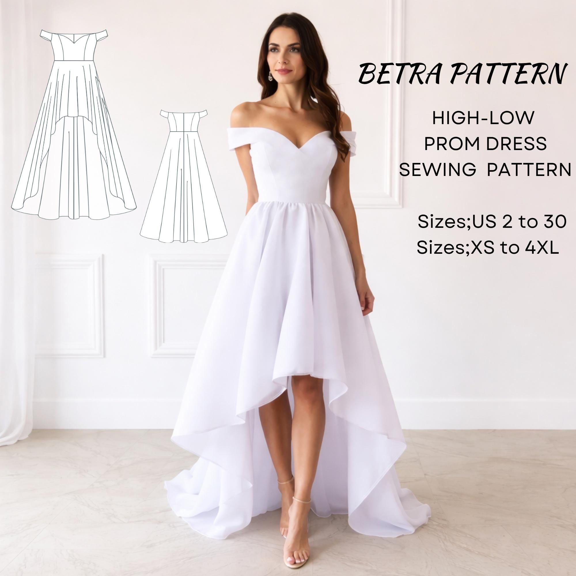 strapless open back dress Sheer-Bodice High-Low Prom Dress with Ruffled Train– PromGirl main image 1