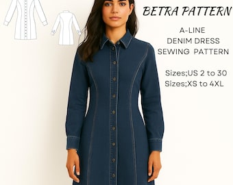 denim shirt dress pattern Handmade Jane: Finished: Denim Shirt Dress
