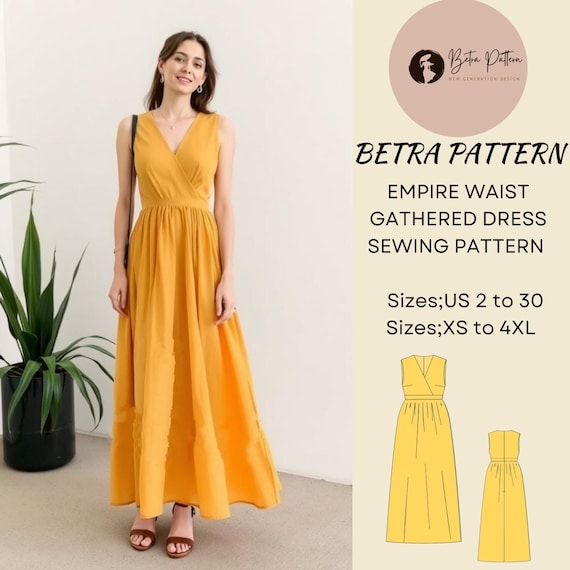 empire waist maxi dress sewing pattern Empire Waist Maxi Dress 06/2011 | PDF Sewing Pattern