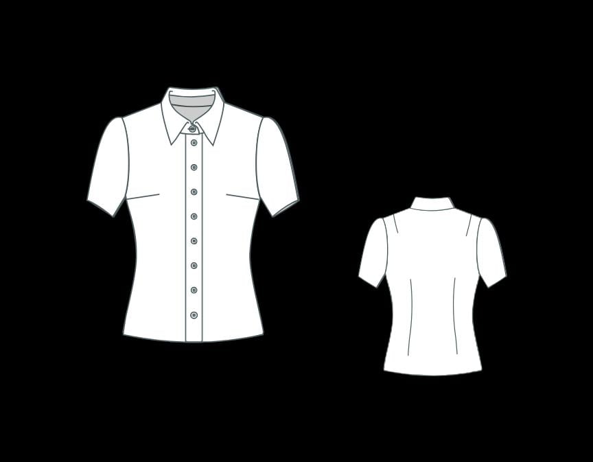 Vintage Puff Sleeve Blouse Sewing Pattern – Slim Fit, US 2-30 (PDF) - Etsy