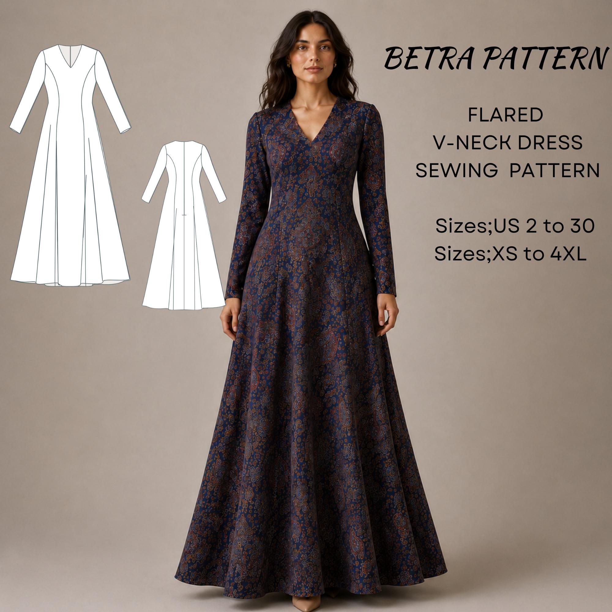 pattern for long sleeve maxi dress 21+ Free Maxi Dress Patterns And Gorgeous Long Dress Tutorials  Hello  Sewing