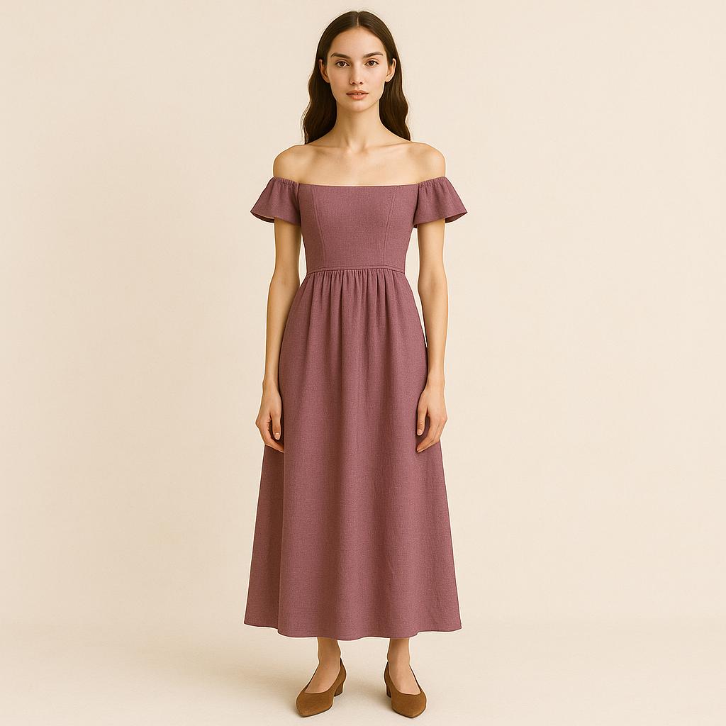 vintage off the shoulder dress pattern Vintage off Shoulder Dress Sewing Pattern, Sweetheart Neckline (PDF Pattern)