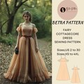 Fairy Cottagecore Dress Sewing Pattern – Renaissance Ball Gown (PDF)