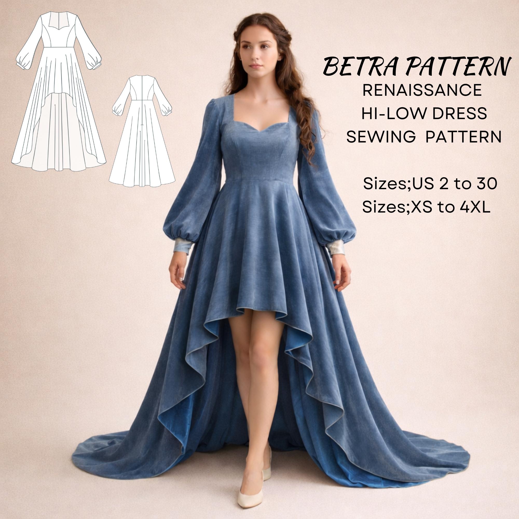 Hi Low Dress Pattern - Etsy
