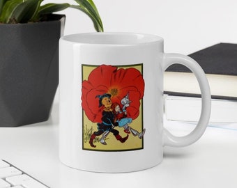 Wizard of Oz, 1900, Dorothy, Tin Man, Scarecrow, coffee mug