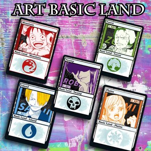 MTG Basic Land - One Piece Basic Land - Deck Commander - Deck MTG Agency Premium Design