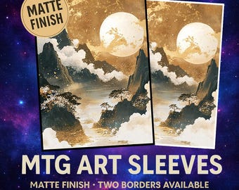 MTG Sleeves,Ukiyo-e style Landscape Card Sleeve,Card Sleeve Protectors, MTG Accessories