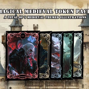 Jeton MTG, une collection de onze jetons, jeton artistique complet, cartes de jeu personnalisées pour le commandant