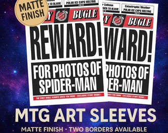 Spider-Man Daily Bugle Card Sleeves | Matte TCG MTG