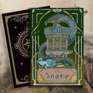 Token MTG, Token SNAKE, Token de Arte Completa, Cartas de Jogo Personalizadas para Commander (HC -35)