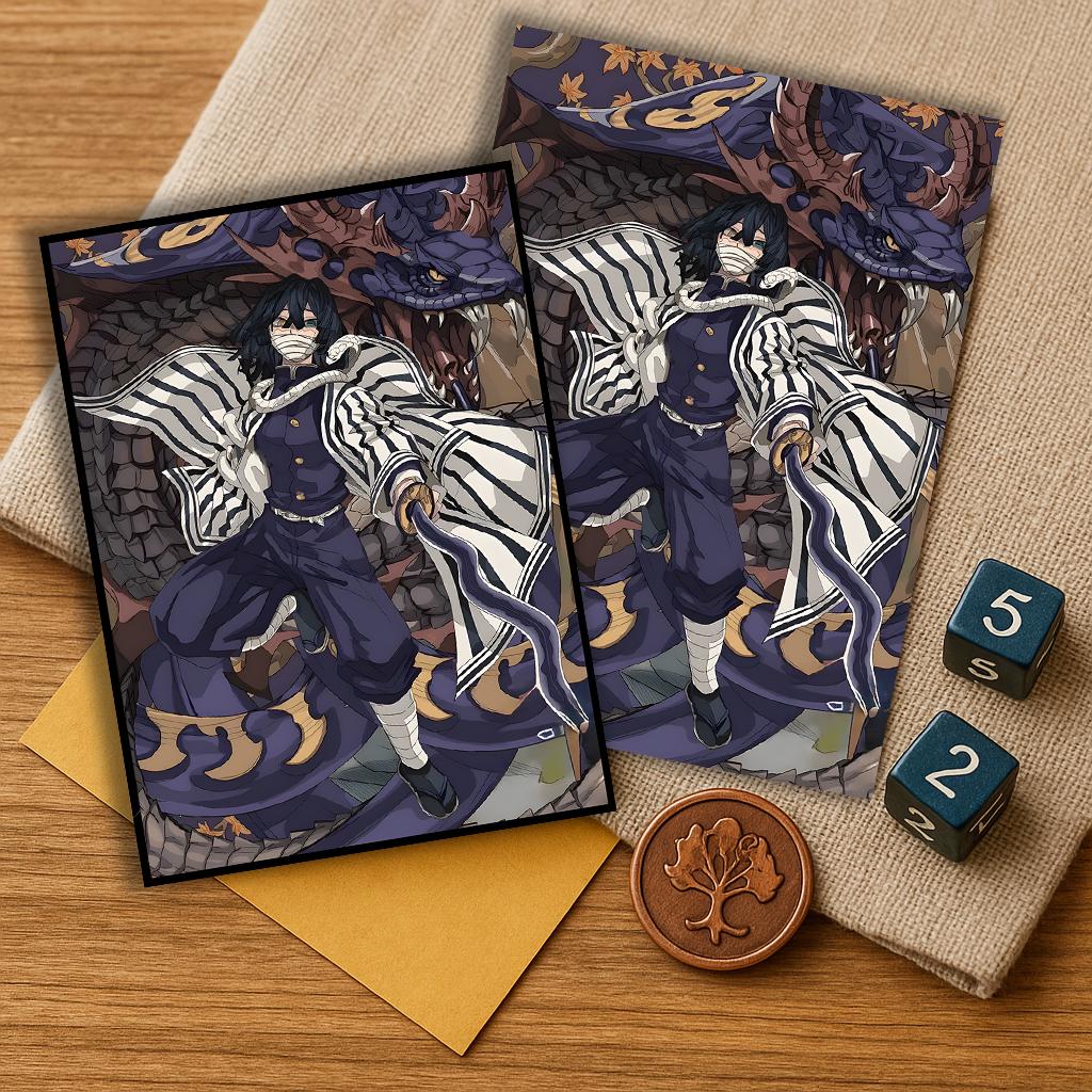 demon slayer card sleeves Demon Slayer Shinobu Kocho doujin Card Sleeves Protector