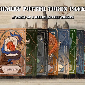 Token MTG, uma coleção de oito tokens, Token de arte completa, cartas de jogo personalizadas para Commander
