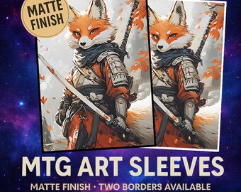 MTG Sleeves,Cute Animal Fighters Themed Card Sleeve,Card Sleeve Protectors, MTG Accessories, Bloomburrow Sleeves