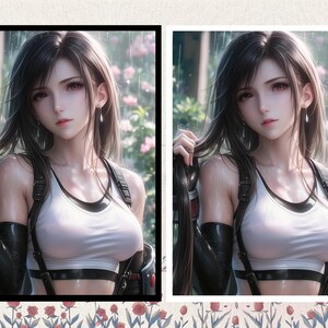 MTG Card Sleeves | Waifu Card Sleeves | MTG Card Sleeves | Anime Card Sleeves mtg Tifa Lockhart