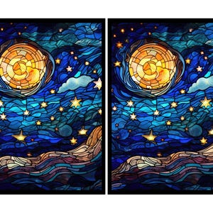 MTG-Hüllen, Sternennacht-Kartenhülle, Kartenhüllen-Schutz, MTG-Zubehör, Buntglas-Kartenhüllen