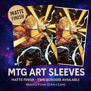 Agatsuma Zenitsu Kartenhüllen | TKG/MTG Fan Geschenk