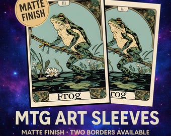 MTG Sleeves, Frog Card Sleeve, Animal Card Sleeves, Card Sleeve Protectors, MTG Accessories,  Sleeves