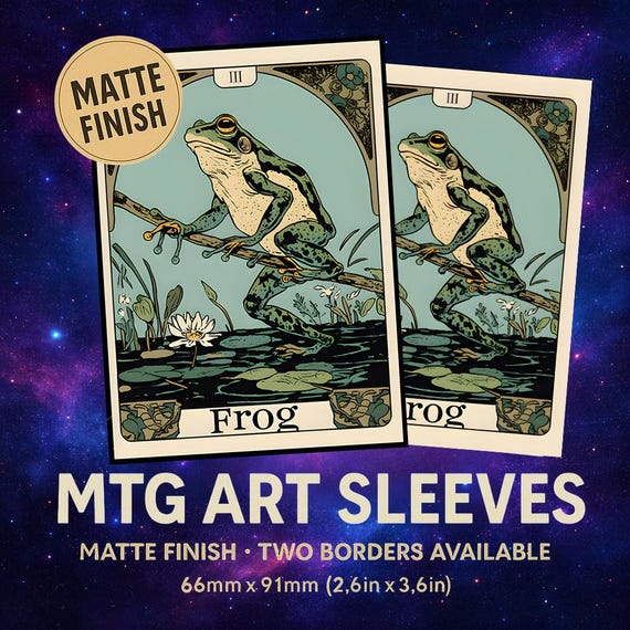 Frog MTG Card Sleeves, Matte Finish (66mm × 91mm) - Etsy