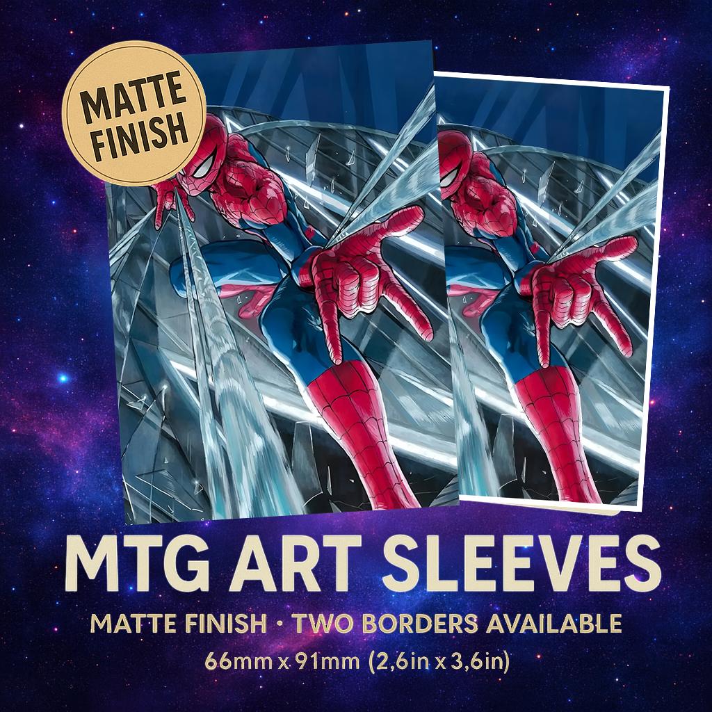 spider card sleeves Magic: The Gathering | Marvel's Spider-Man Premium Art Sleeves