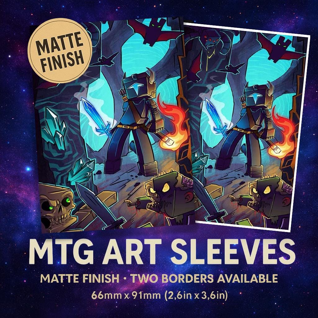 Minecraft Matte Card Sleeve | TCG Card Sleeve | MTG Card Sleeve | Exquisite Card  Sleeve | MTG Fan Gift - Etsy
