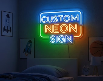 Custom LED Neon Sign for Wall Room Decor | Personalized Neon Light | Modern Neon Sign