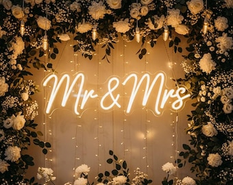 Wedding Neon Sign for Reception Decor | Custom LED Neon Sign | Wedding Neon Light