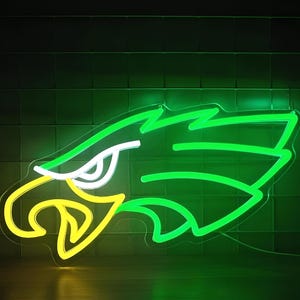 Eagle Face Led Neon Sign | Neon Light Sign | Custom Neon Sign | Acrylic Neon Sign | Neon Name Sign | Gaming Neon Sign | Neon Art