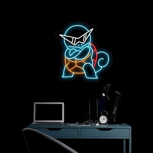 Squirtle Led Neon Sign For wall Art | Neon Signs Gaming | Anime Neon Sign | Acrylic Neon Signs | Custom Neon Sign | Led Sign | Home Decor